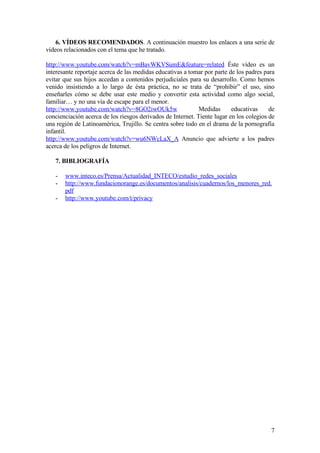 LOS MENORES EN LA RED