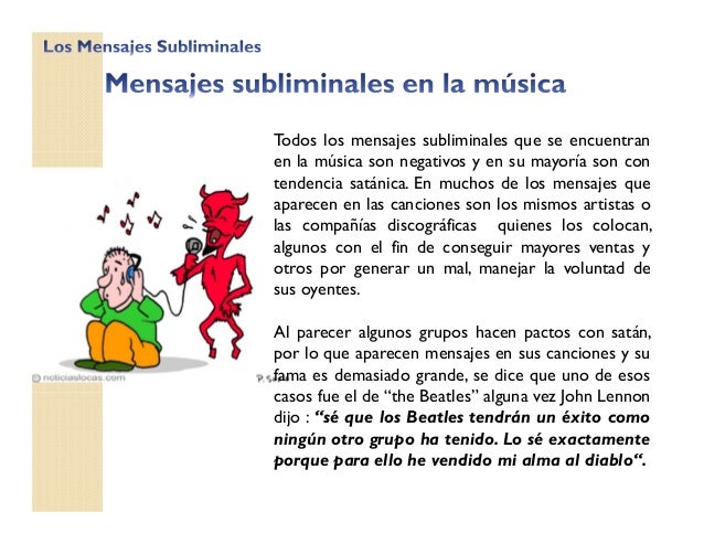 Mensajes Subliminales And Musica | los mensajes subliminales Mensajes Subliminales And Musica | los mensajes subliminales