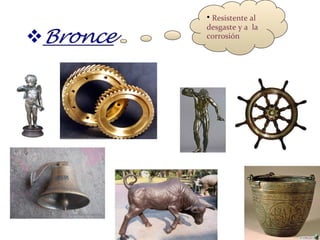 Resistente al desgaste y a  la corrosión 