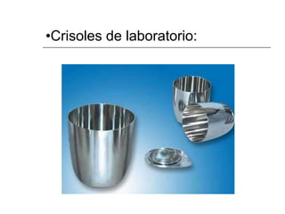 Crisoles de laboratorio: 