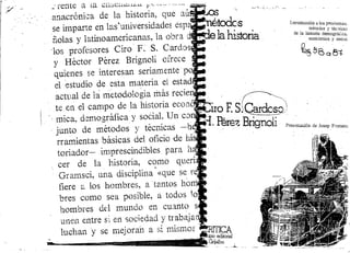 Los metodos de la historia -  Ciro Cardoso y h perez brignoli