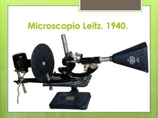Microscopio Leitz. 1940.

 