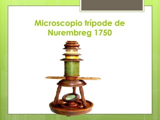 Microscopio trípode de
Nurembreg 1750

 