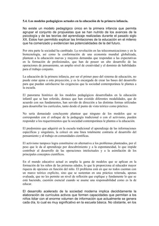 Los modelos pedagógicos de la educación de la | PDF