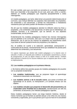 Los modelos pedagógicos de la educación de la | PDF