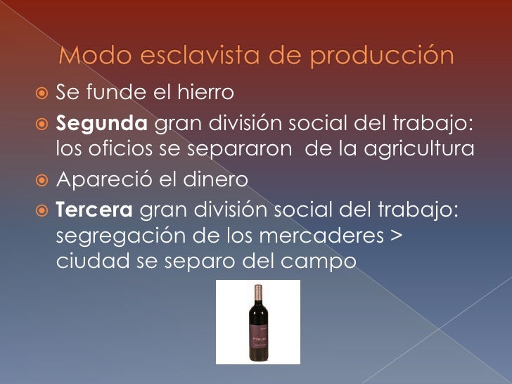Los modos precapitalistas de producción