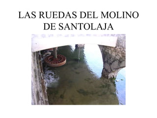 LAS RUEDAS DEL MOLINO
     DE SANTOLAJA
 