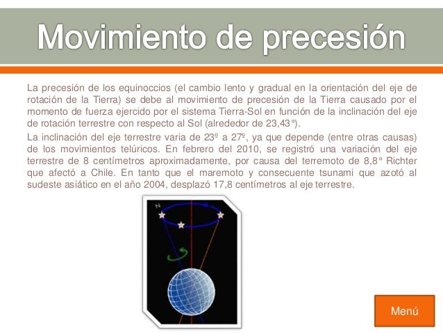 Los movimientos de la tierra