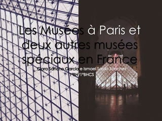 Les Musées à Paris et
deux autres musées
spéciaux en France
 