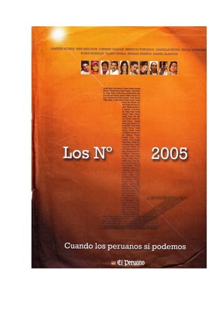 Los n°1del 2005. Publicación Diario El Peruano