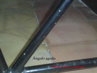 Ángulo agudo
Menos de 90 grados