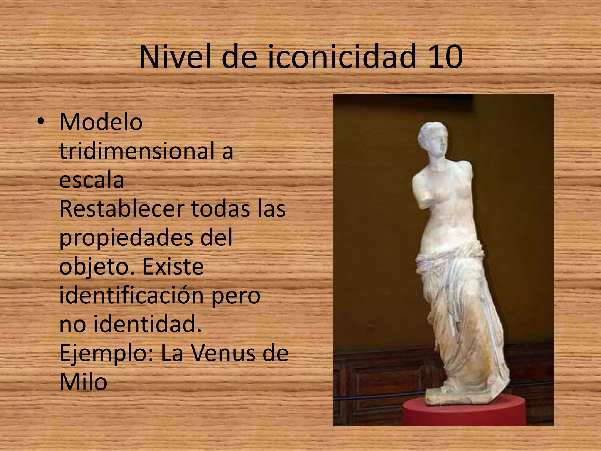 Los niveles de iconicidad | PPT