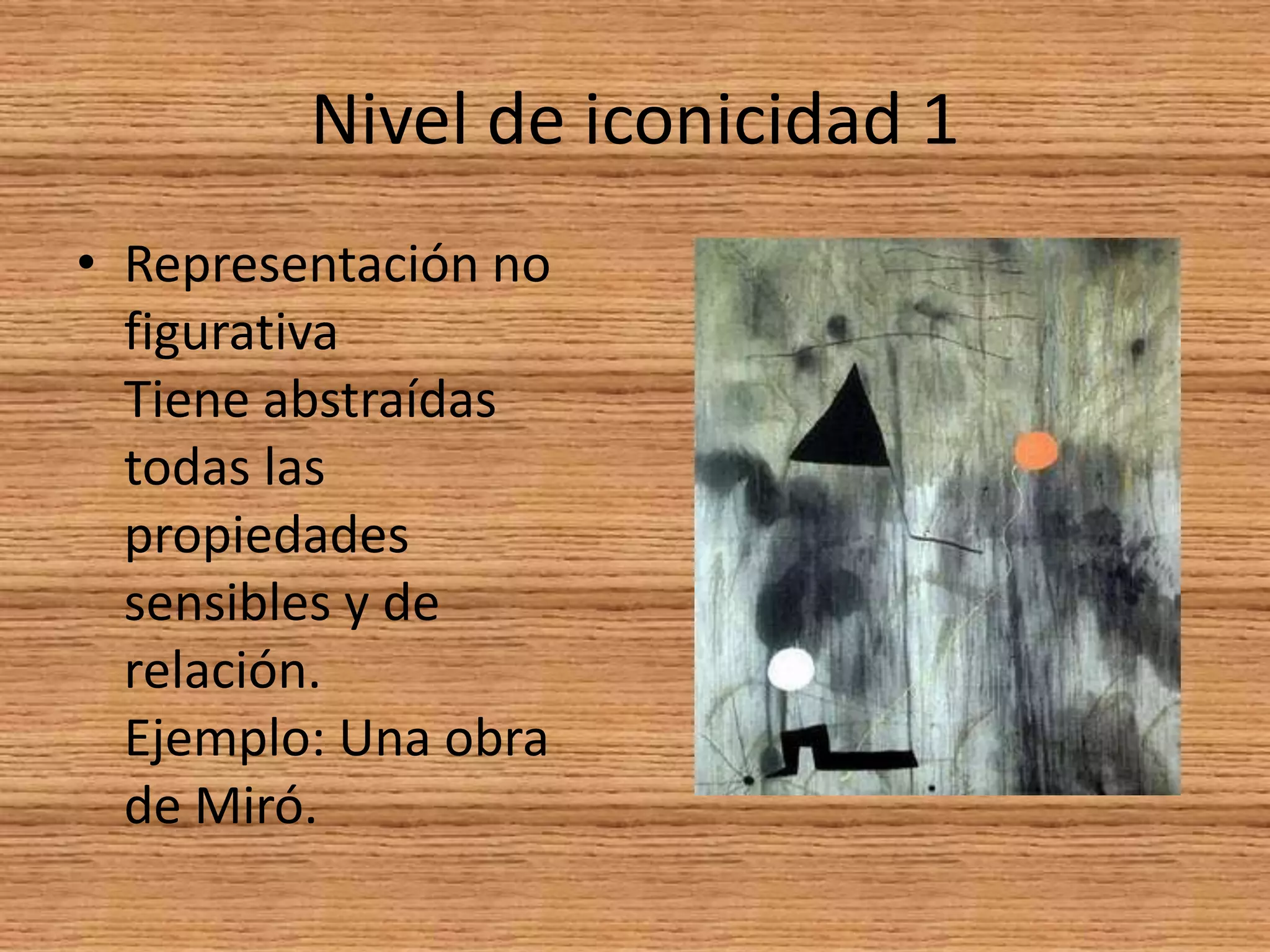 Los niveles de iconicidad | PPT | Descarga Gratuita