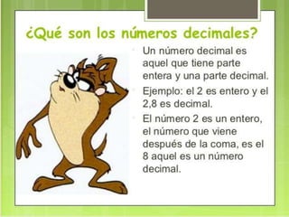 Los números decimales