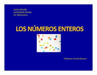LICEO ARTURO
ALESSANDRI PALMA
Ed. Matemática




                   Profesora: Camila Bizama
 