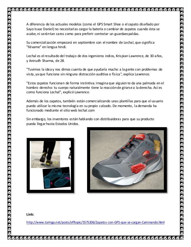 ZAPATOS CON GPS