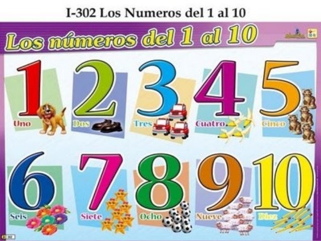 Resultado de imagen para LOS NUMEROS DEL 1 AL 10