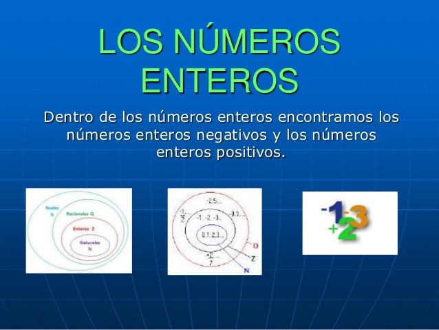 Los numeros enteros