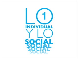 LO
1

INDIVIDUAL

Y LO
SOCIAL
SOCIAL
SOCIAL
SOCIAL

 