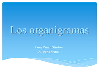 Los organigramas
     Laura Durán Sánchez
       2º Bachillerato E
 