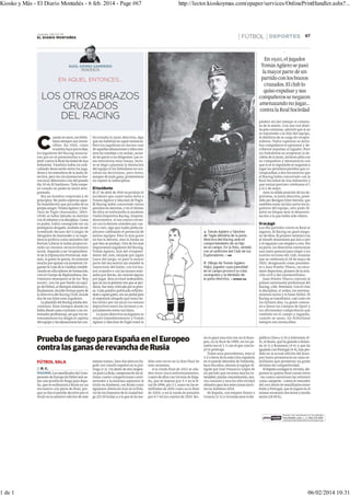 Kiosko y Más - El Diario Montañés - 6 feb. 2014 - Page #67

1 de 1

http://lector.kioskoymas.com/epaper/services/OnlinePrintHandler.ashx?...

06/02/2014 10:31

 