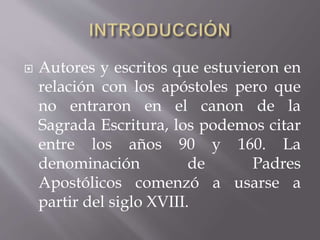 Los padres apostólicos PPT