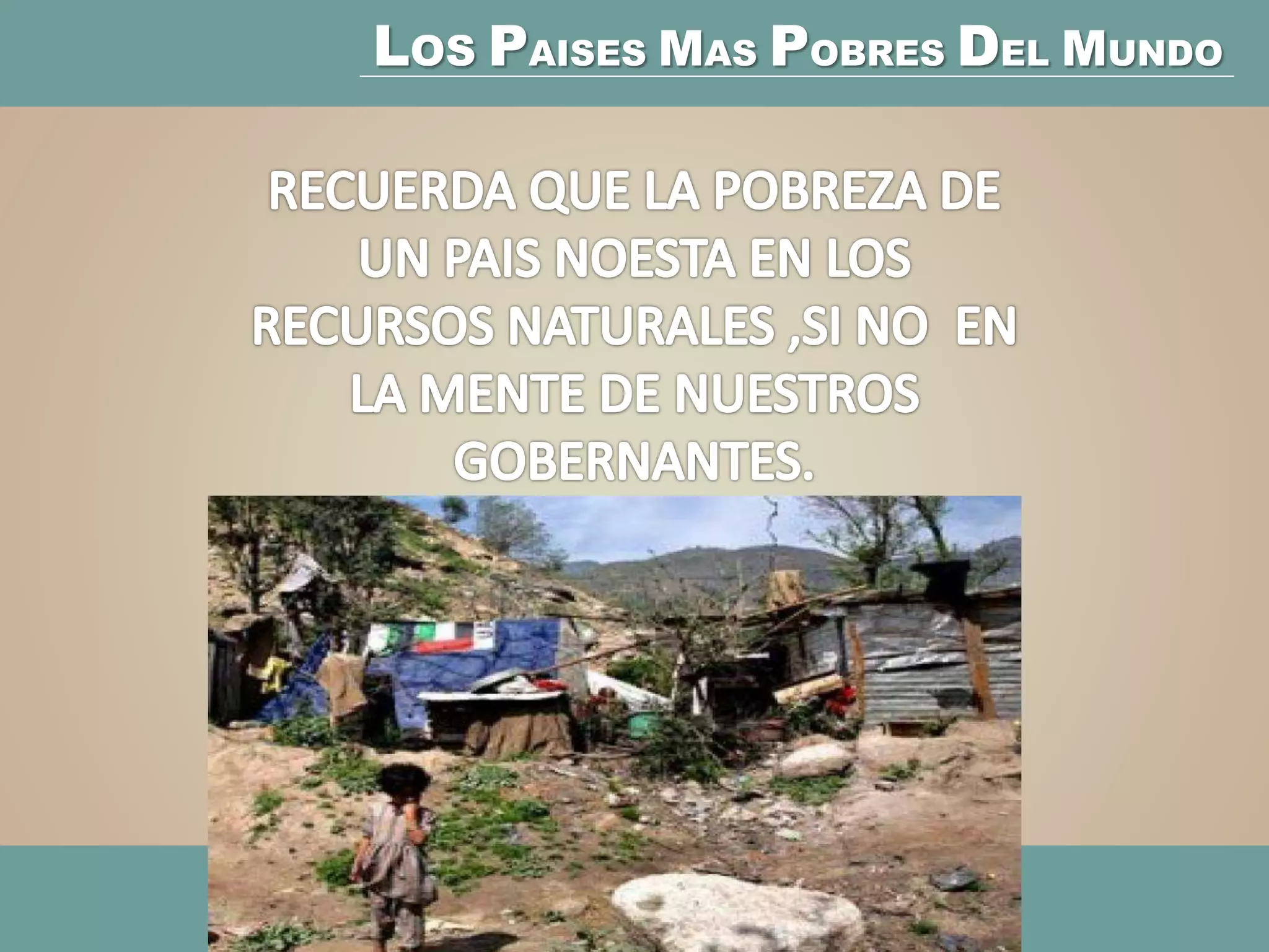Los paises mas pobres del mundo | PPT