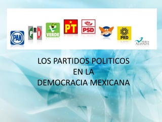 LOS PARTIDOS POLITICOS
         EN LA
DEMOCRACIA MEXICANA
 