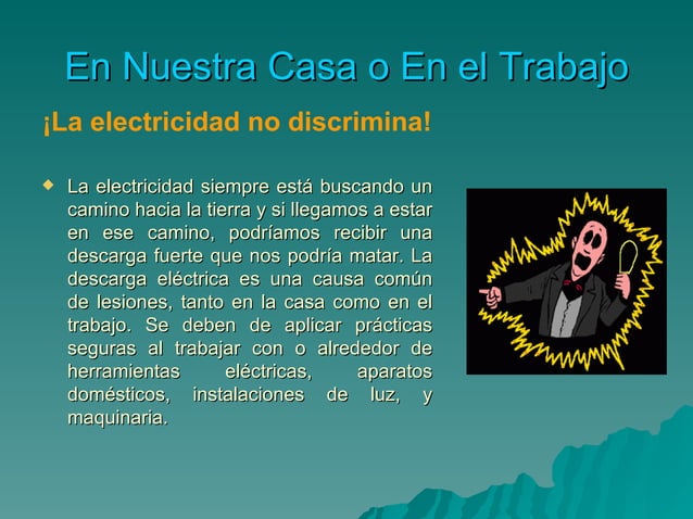 Los peligros de la electricidad | PPT
