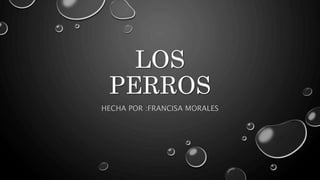 LOS
PERROS
HECHA POR :FRANCISA MORALES
 