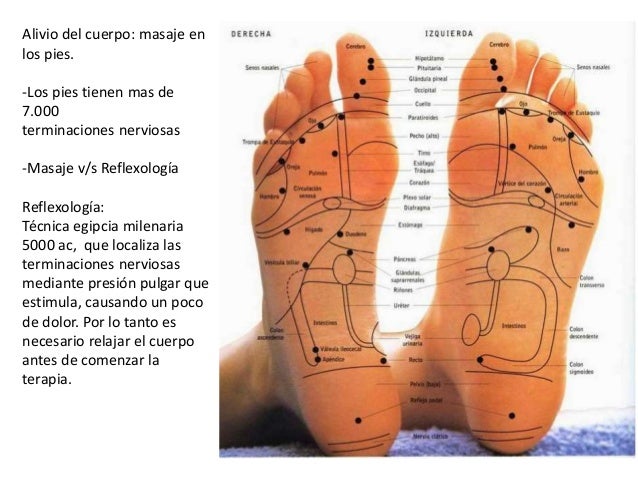 Los pies esfuerzos y terminales nerviosos