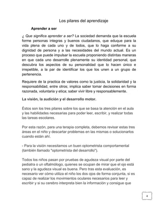 Los Pilares Del Aprendizaje