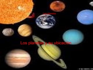 Los planetas  Los planetas y su ubicación  Los planetas  