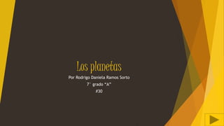 Los planetas
Por Rodrigo Daniela Ramos Sorto
7° grado “A”
#30
 