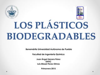 Los plásticos biodegradables