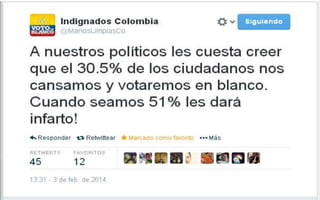 MIL RAZONES PARA VOTAR EN BLANCO