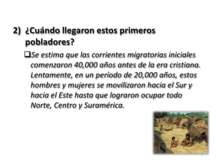 Los primeros habitantes de América