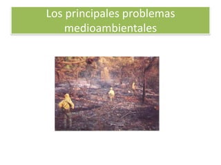 Los principales problemas
medioambientales
 