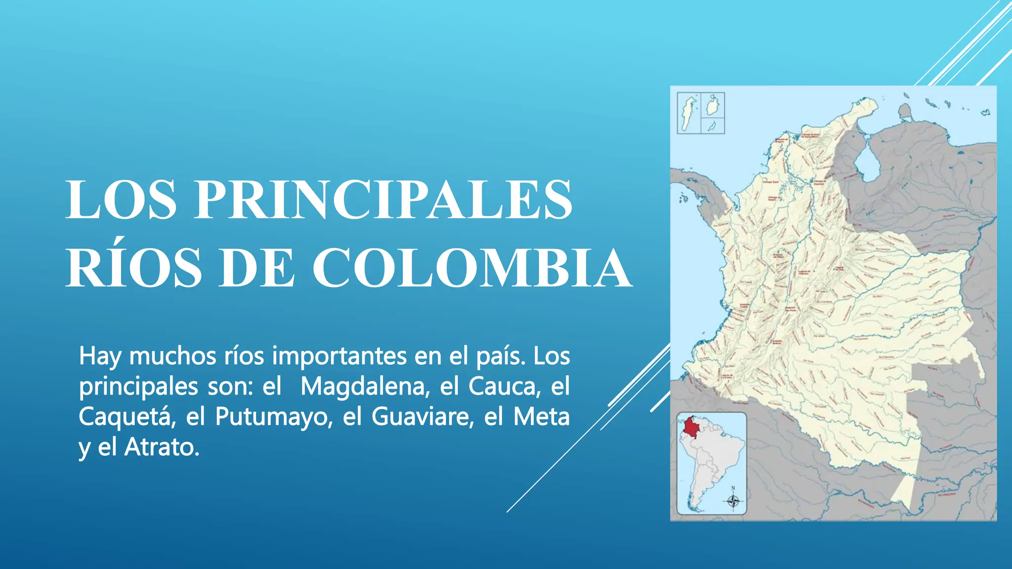 CATEDRA DE SOCIALES. LOS PRINCIPALES RÍOS DE COLOMBIA.pptx