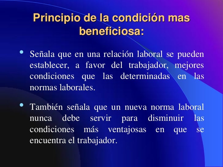 Los principios del derecho laboral