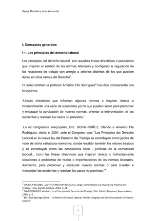 Los principios en la nueva ley procesal de trabajo n | PDF