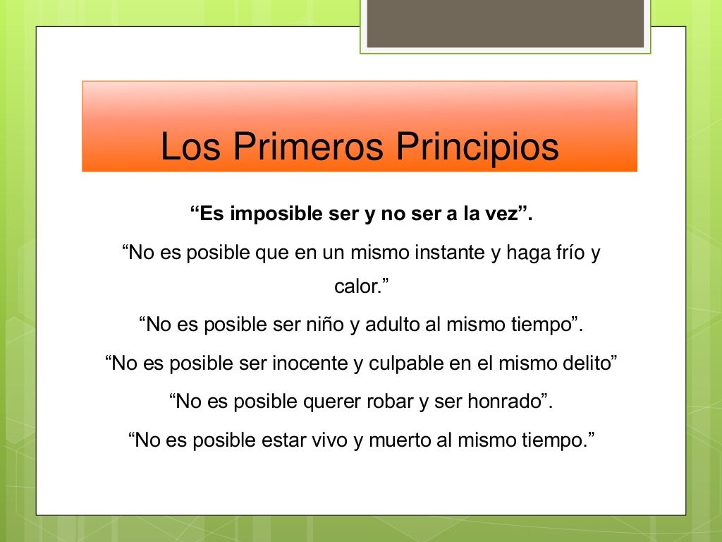 Los principios lógicos supremos