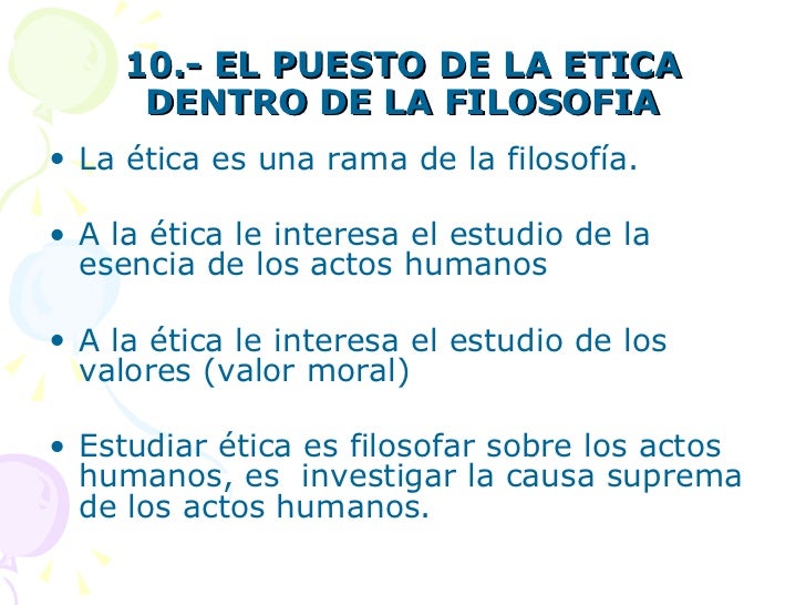 Los problemas de la ética