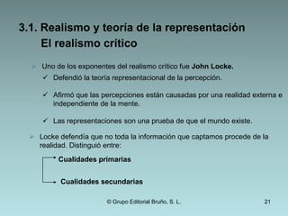 El sujeto impone unas condiciones a priori para captar la realidad, que son el espacio y el tiempo. 