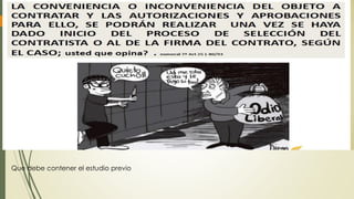 Que debe contener el estudio previo
 