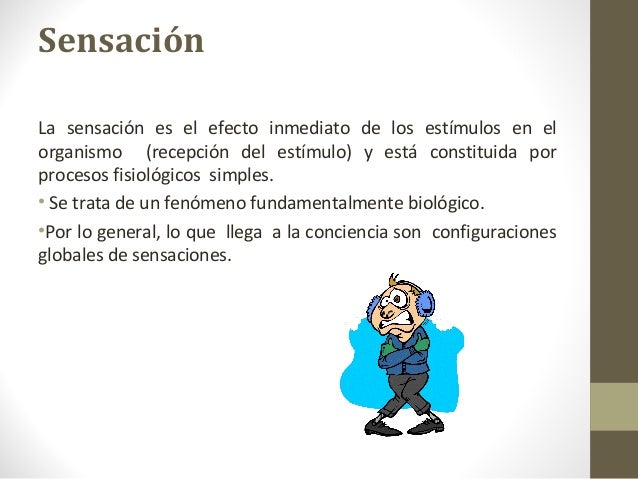 Resultado de imagen para proceso cognitivo sensacion