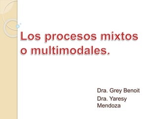 Dra. Grey Benoit
Dra. Yaresy
Mendoza
 