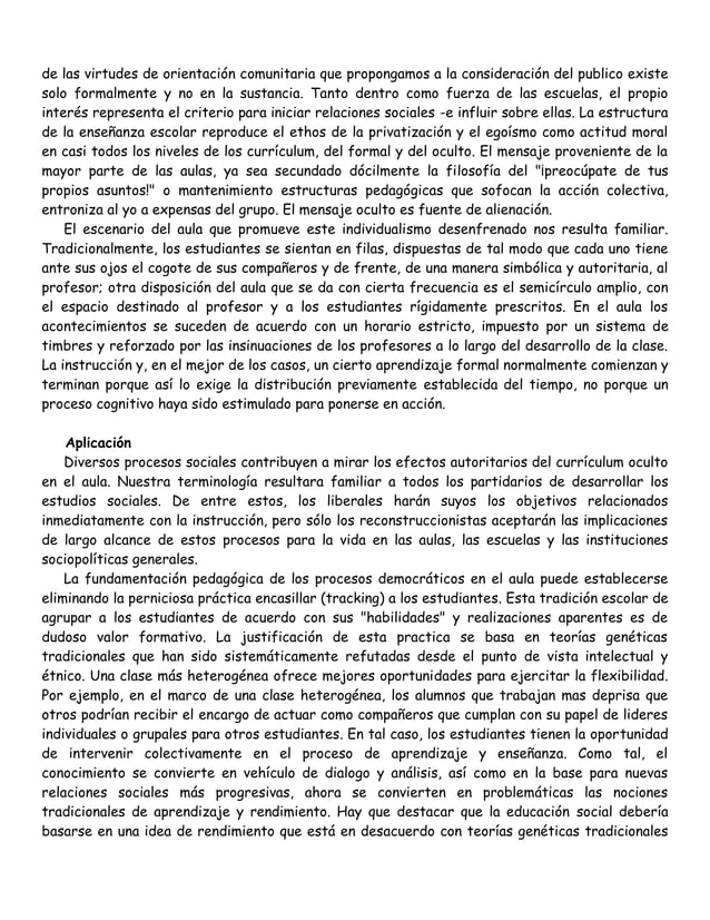 Los profesores como intelectuales, Hacia una pedagogía crítica del aprendizaje. PDF