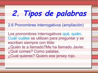 Los pronombres | ODP