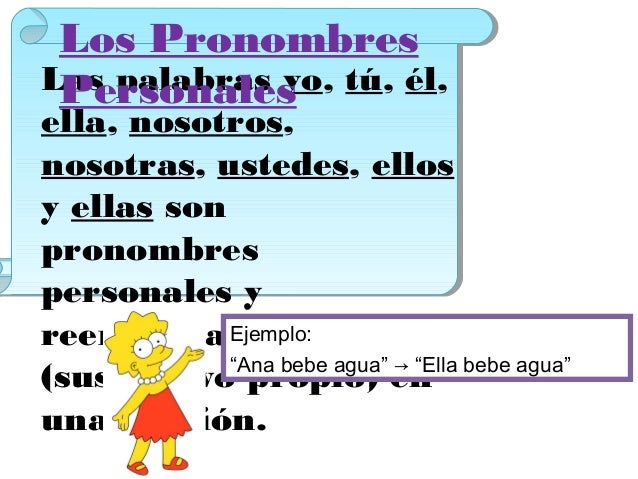 Ejemplos De Oraciones Con Pronombres Personales En Singular Y Plural